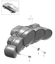 Combi-instrument / Cadran 991 R/GT3/RS 2014-17