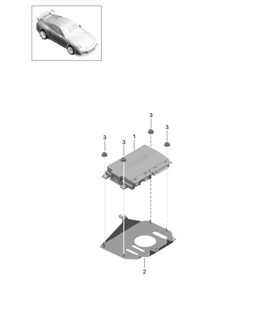 Diagram 911-011 Porsche Panamera Turbo V8 4.8L Electrical equipment