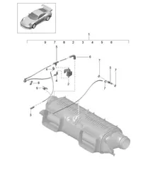 Filtro dell'aria / Controllo del vuoto 991 GT2 RS 3.8L 2017-20
