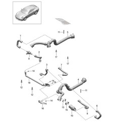 Diferencial eje delantero / Refrigeración 991 Turbo 2014-20