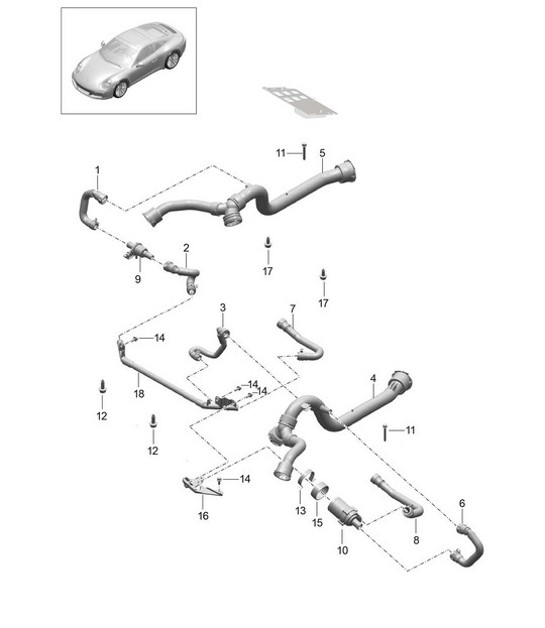 Diagram 305-020 Porsche 996 C2 3.4L 1997-08/01 Transmission