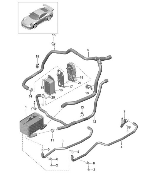 Diagram 360-010 Porsche 991 (911) MK2 2016-2019 Transmission