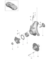 Porte roue / Moyeu de roue 991 Turbo 2017>>