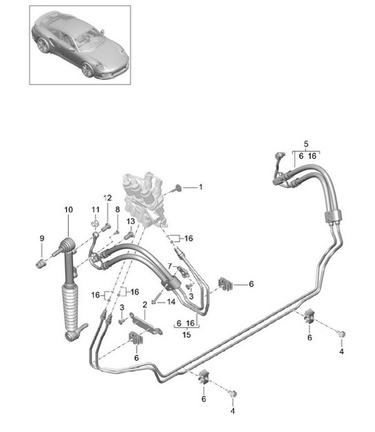 Diagram 402-030 Porsche 918 Spyder 4.6L 