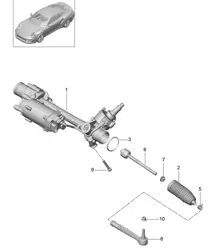 Crémaillère de direction / Pièces de direction 991 Turbo 2017>>