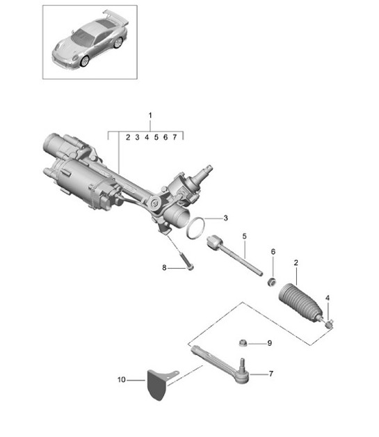 Diagram 403-010 Porsche Taycan (9J1) MK1 2020-2024 