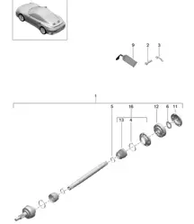 Antriebswelle / Radnabe 991 Turbo 2017>>