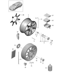 Wheels with central locking - PR:478 - 991 Turbo 2017>>