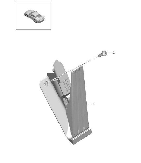 Pedals throttle control - PR:D97 - 991 GT2 RS 2014-20