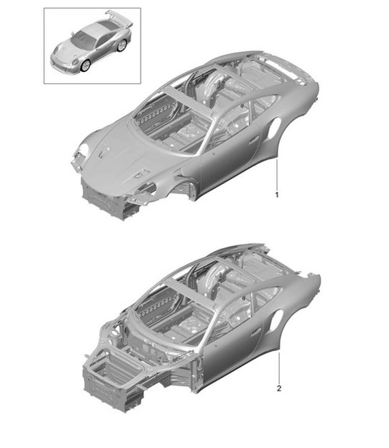 Diagram 801-000 Porsche Macan (95B) MK1 (2014-2018) Body
