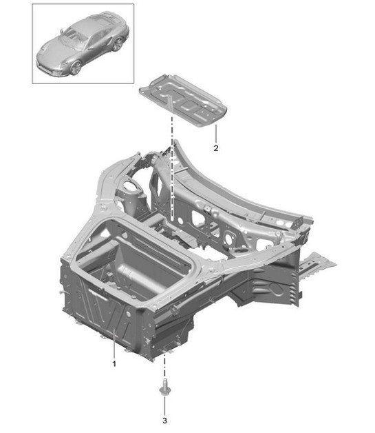 Diagram 801-005 Porsche Cayenne GTS V8 4.8L Petrol 400HP Body