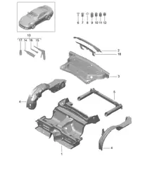 Arrière 991 Turbo / GT2 RS 2014-20