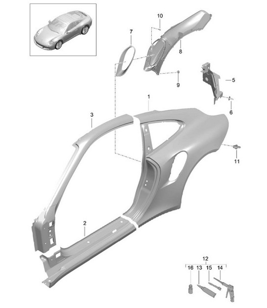 Diagram 801-055 Porsche Taycan GTS 