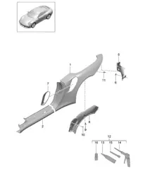 Seitenteil, Außen - CABRIO - 991 Turbo / GT2 RS 2014-20