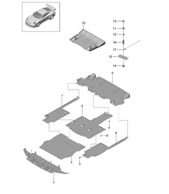 Diagram 801-072 Porsche Cayenne V6 3.0L Diesel 245HP Body