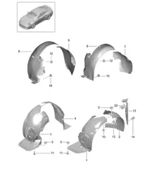 Rivestimento passaruota / Rivestimenti 991 Turbo >>2016