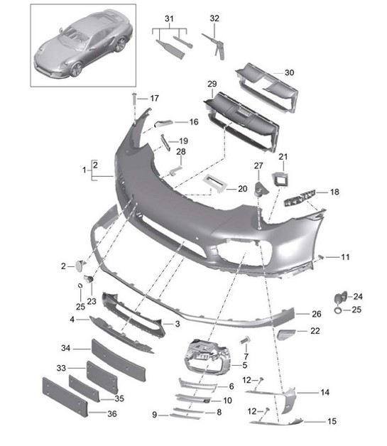 Diagram 802-000 Porsche 911 & 912 (1965-1989) Body