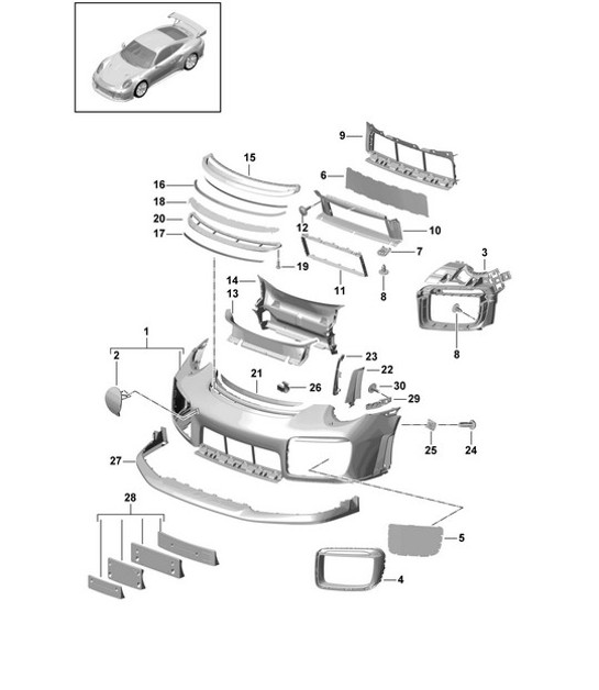 Diagram 802-006 Porsche Macan (95B) MK1 (2014-2018) Body