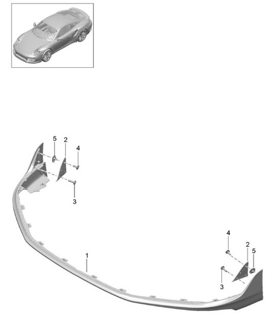 Diagram 802-009 Porsche Cayenne 92A (958) 2010-2017 Body