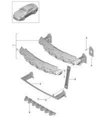 Porta parachoques - DELANTERO - 991 Turbo 2014-20