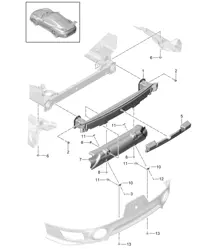 Porta parachoques - TRASERO - 991 GT2 RS 2014-20