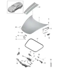 Vordere Motorhaube 991 Turbo 2014-20