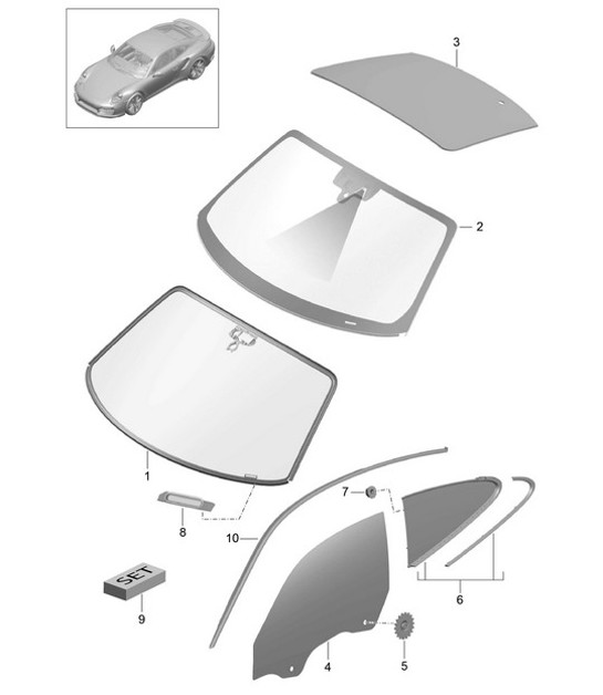 Diagram 805-000 Porsche Macan (95B) MK1 (2014-2018) Body