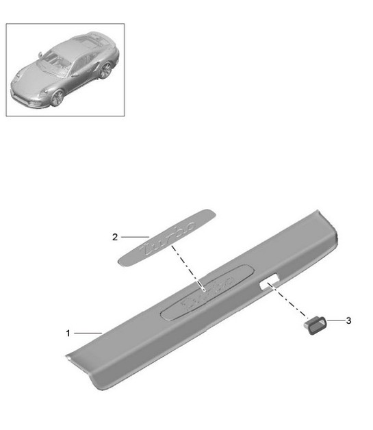 Diagram 807-055 Porsche Cayenne 92A (958) 2010-2017 Body