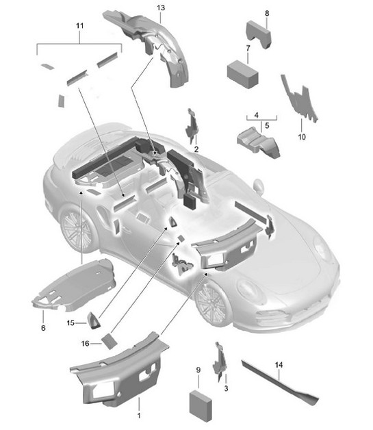 Diagram 807-082 Porsche Cayenne Turbo S E-Hybrid V8 4.0L 550Hp 