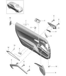 Pannello porta / Accessori / Finiture / Pelle (PR:XWA,788) 991 Turbo >>2016