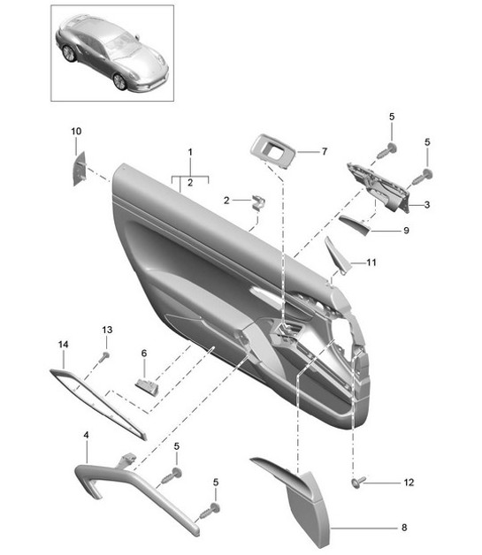 Diagram 808-028 Porsche Taycan Turbo GT with Weissach Package Sport Saloon 