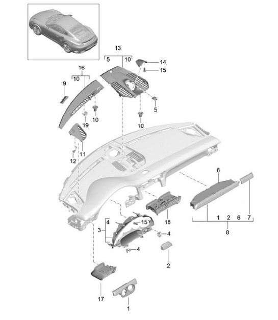 Diagram 809-005 Porsche Panamera 971 MK2 (2021-2023) 