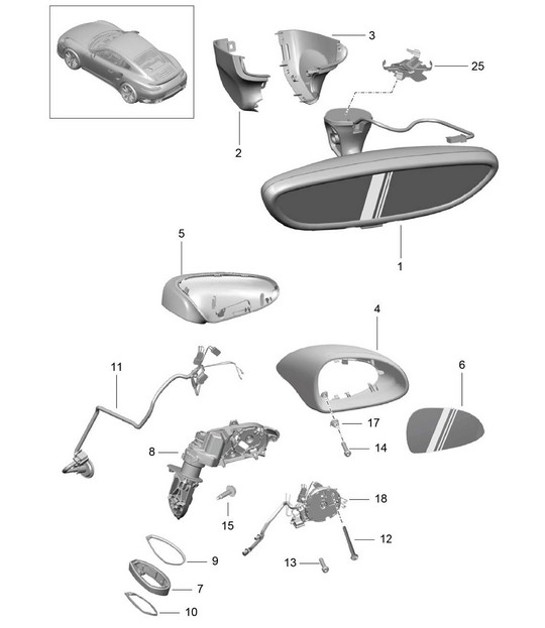 Diagram 809-055 Porsche Cayenne 3.2L V6 2003>> Body