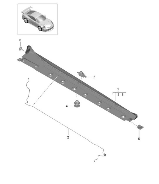 Diagram 810-010 Porsche Panamera Turbo S V8 4.8L Body