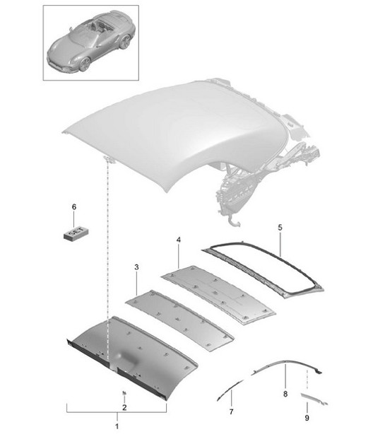 Diagram 811-040 Porsche Taycan Turbo 