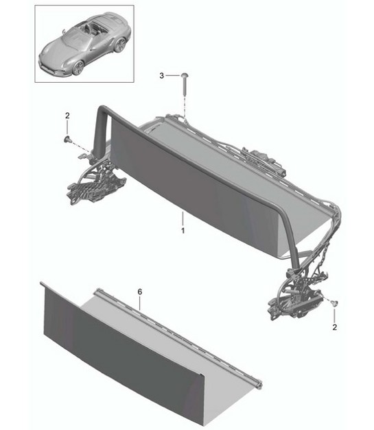 Diagram 811-065 Porsche Cayenne 92A (958) 2010-2017 Body