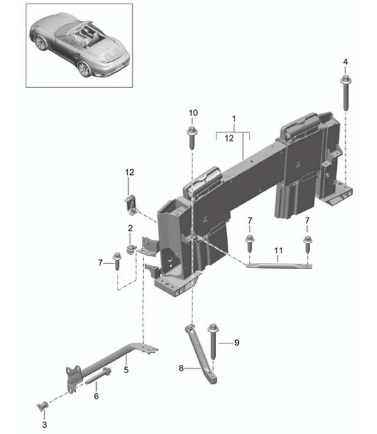 Diagram 811-070 Porsche 992 (911) MK1 2019-2024 Body