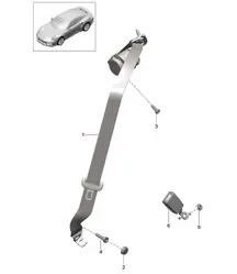 Dreipunkt-Sicherheitsgurt - Hinten - 991 Turbo 2015>>