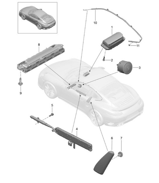 Diagram 812-055 Porsche Panamera 4 2.9L V6 