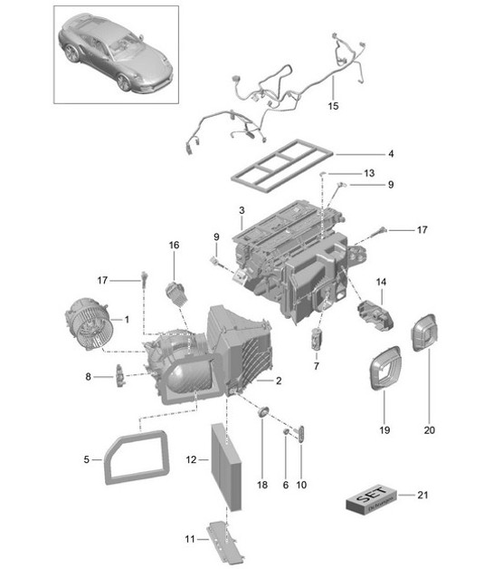 Diagram 813-010 Porsche Panamera 970 MK2 (2014-2016) Body