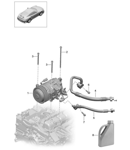 Diagram 813-015 Porsche 991 (911) MK1 2012-2016 Body