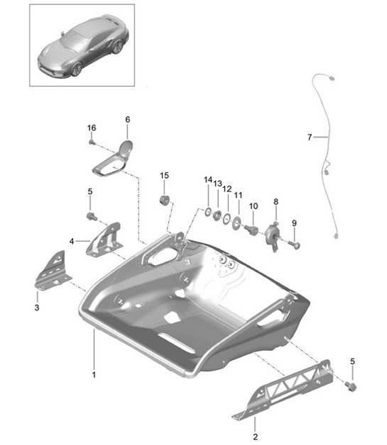Diagram 817-005 Porsche 964 (911) (1989-1994) Body