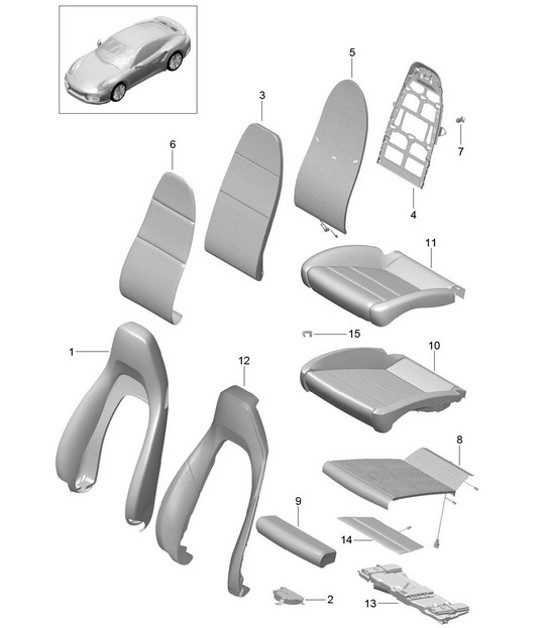 Diagram 817-018 Porsche Cayenne 3.2L V6 2003>> Body
