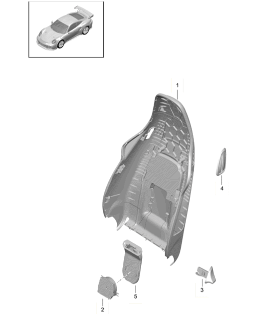 Diagram 817-019 Porsche 991 (911) MK1 2012-2016 Body