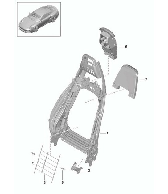 Diagram 817-026 Porsche 991 (911) MK1 2012-2016 Body