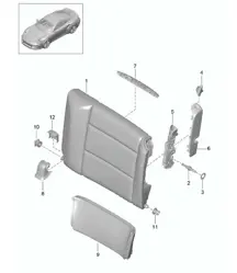Dossier de siège d'urgence / Accessoires - COUPE - 991 Turbo >>2016