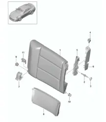Dossier de siège de secours / Accessoires - CABRIO - 991 Turbo >>2016