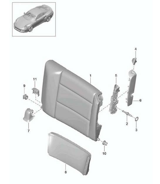 Diagram 817-044 Porsche Cayman 987C/981C (2005-2016) Body