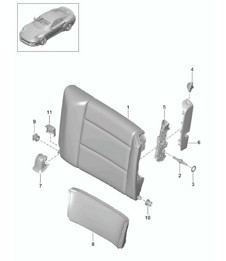 Respaldo de emergencia / Accesorios - CABRIO - 991 Turbo >>2016 Respaldo de emergencia / Accesorios - CABRIO - 991 Turbo >>2016