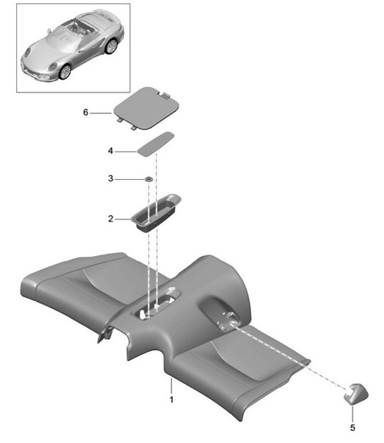 Diagram 817-051 Porsche 992 Speedster 4.0L 